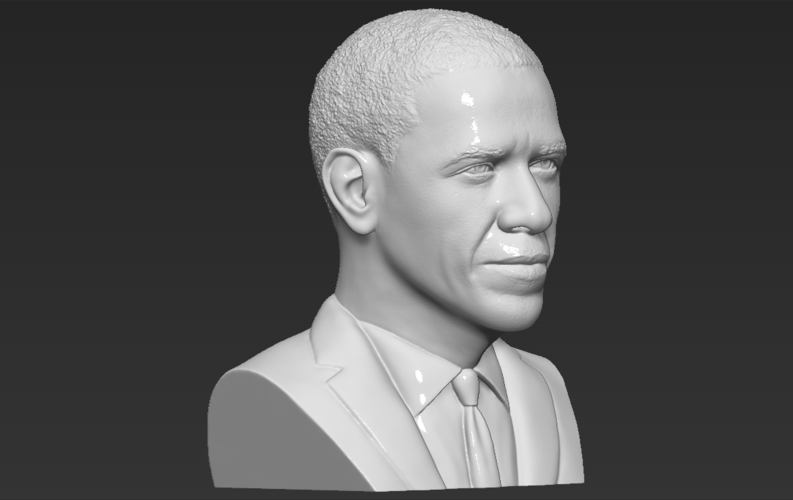 Barack Obama bust ready for full color 3D printing 3D Print 274042