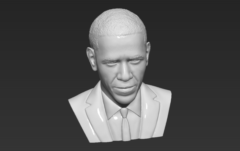 Barack Obama bust ready for full color 3D printing 3D Print 274043