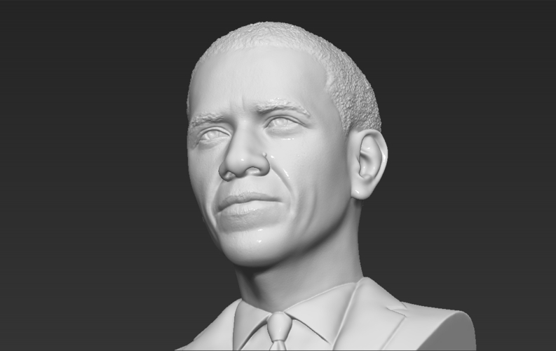 Barack Obama bust ready for full color 3D printing 3D Print 274045