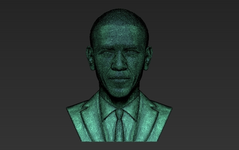 Barack Obama bust ready for full color 3D printing 3D Print 274048