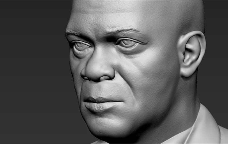 Samuel L Jackson bust 3D printing ready stl obj formats 3D Print 274371