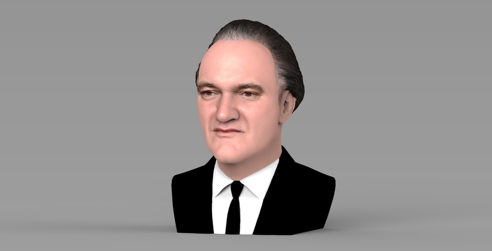 Quentin Tarantino bust ready for full color 3D printing 3D Print 274518