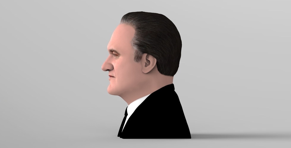 Quentin Tarantino bust ready for full color 3D printing 3D Print 274520