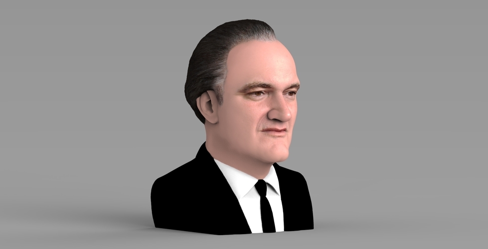 Quentin Tarantino bust ready for full color 3D printing 3D Print 274521