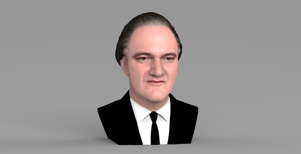 Quentin Tarantino bust ready for full color 3D printing 3D Print 274522
