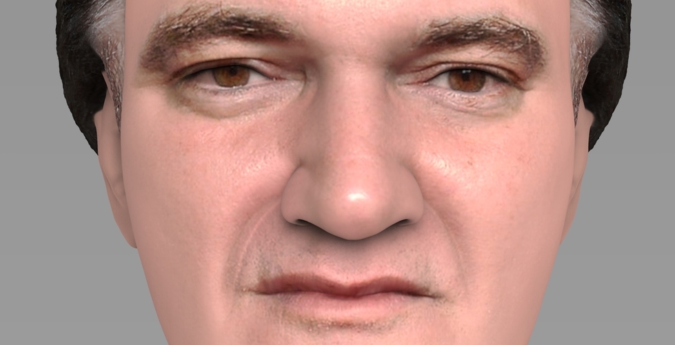 Quentin Tarantino bust ready for full color 3D printing 3D Print 274523