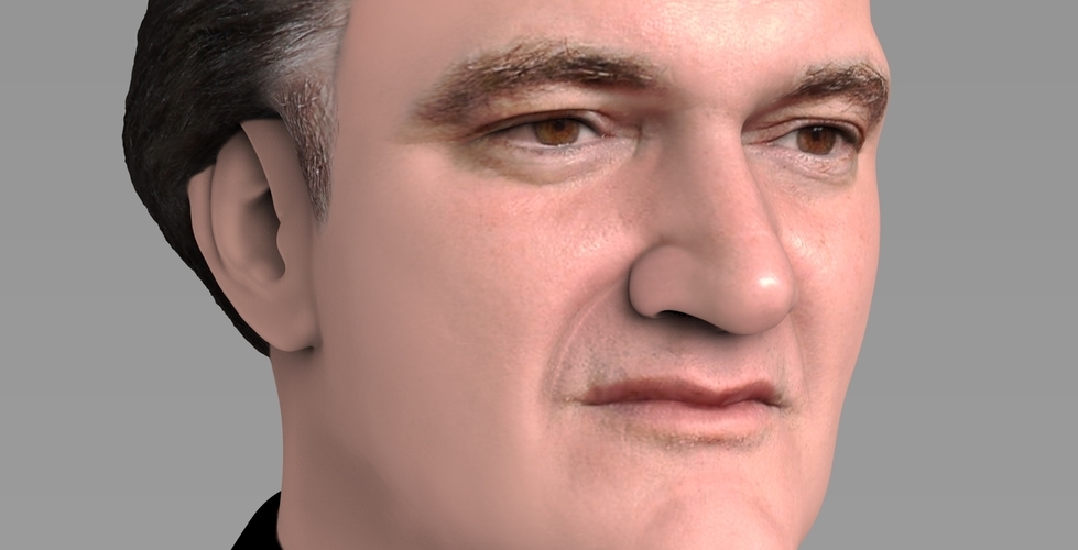 Quentin Tarantino bust ready for full color 3D printing 3D Print 274524
