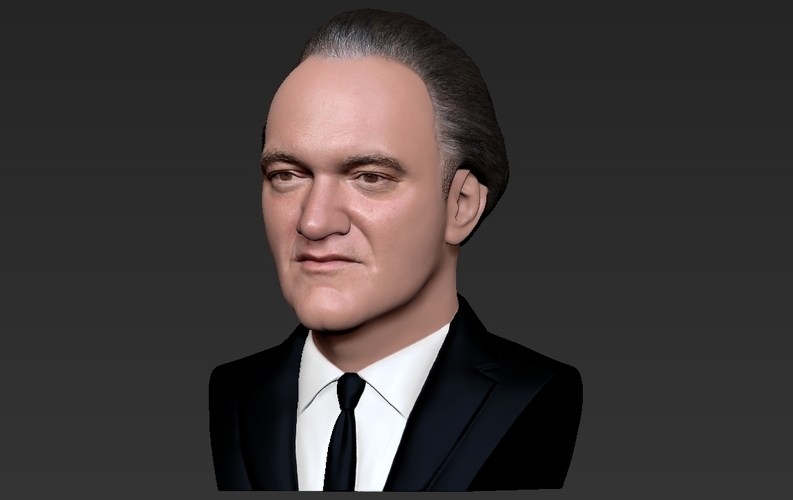 Quentin Tarantino bust ready for full color 3D printing 3D Print 274526