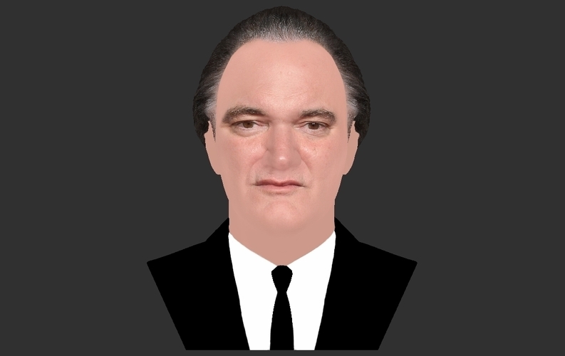 Quentin Tarantino bust ready for full color 3D printing 3D Print 274527