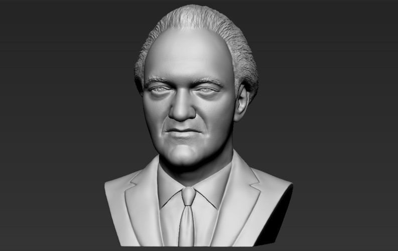Quentin Tarantino bust ready for full color 3D printing 3D Print 274529