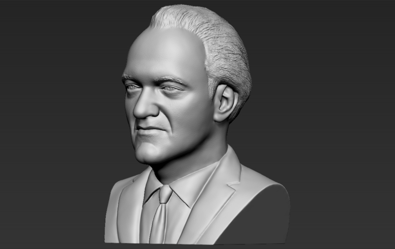 Quentin Tarantino bust ready for full color 3D printing 3D Print 274530