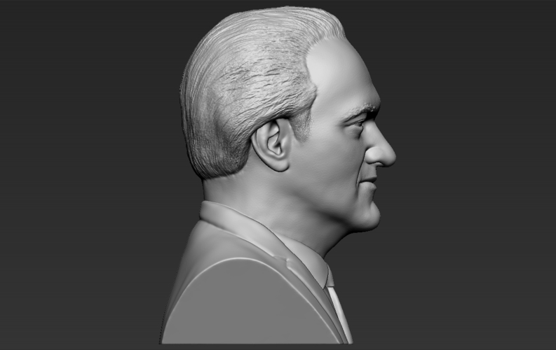 Quentin Tarantino bust ready for full color 3D printing 3D Print 274531