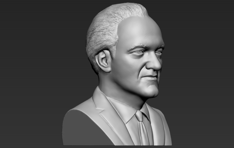 Quentin Tarantino bust ready for full color 3D printing 3D Print 274532