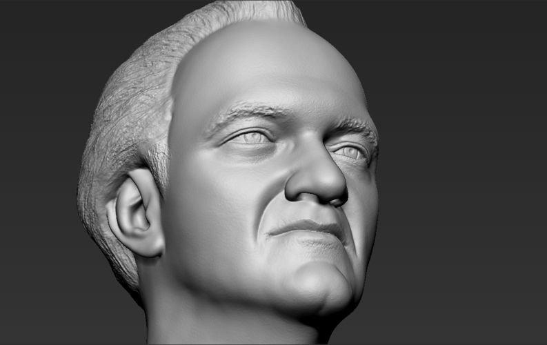 Quentin Tarantino bust ready for full color 3D printing 3D Print 274535