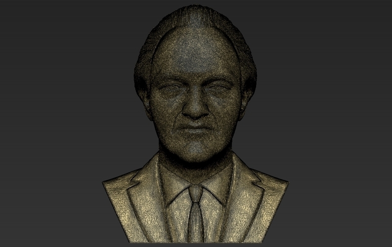 Quentin Tarantino bust ready for full color 3D printing 3D Print 274538
