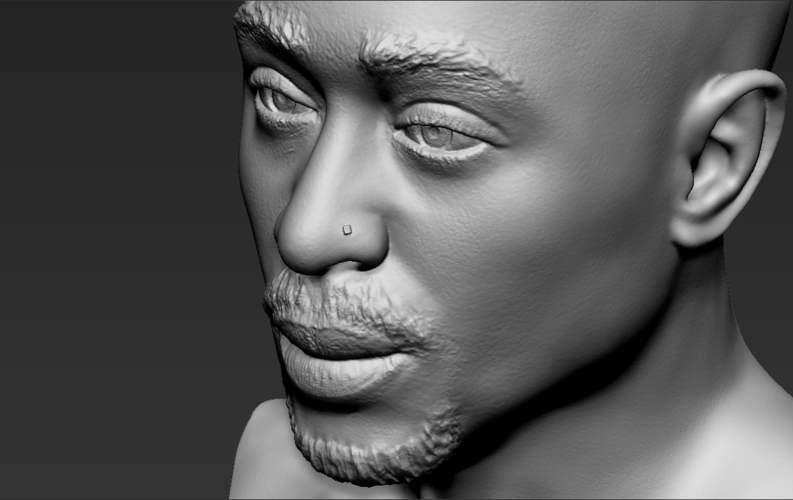 Tupac Shakur bust 3D printing ready stl obj formats 3D Print 274559