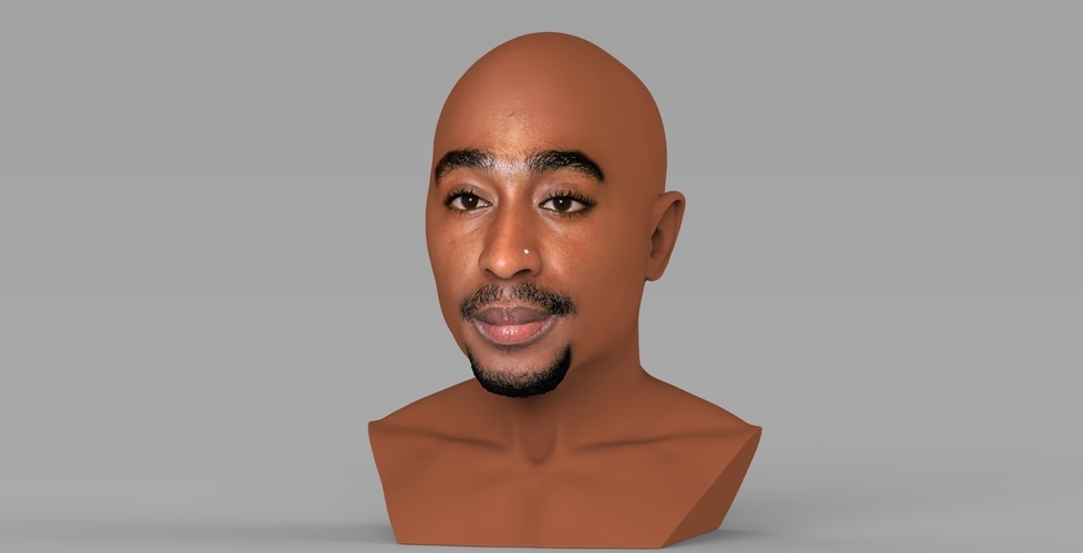 Tupac Shakur bust ready for full color 3D printing 3D Print 274565