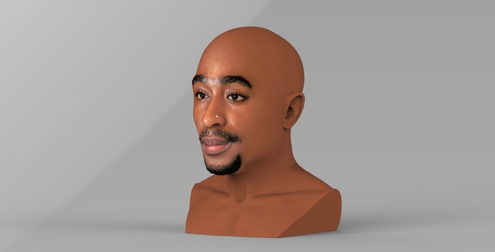Tupac Shakur bust ready for full color 3D printing 3D Print 274566