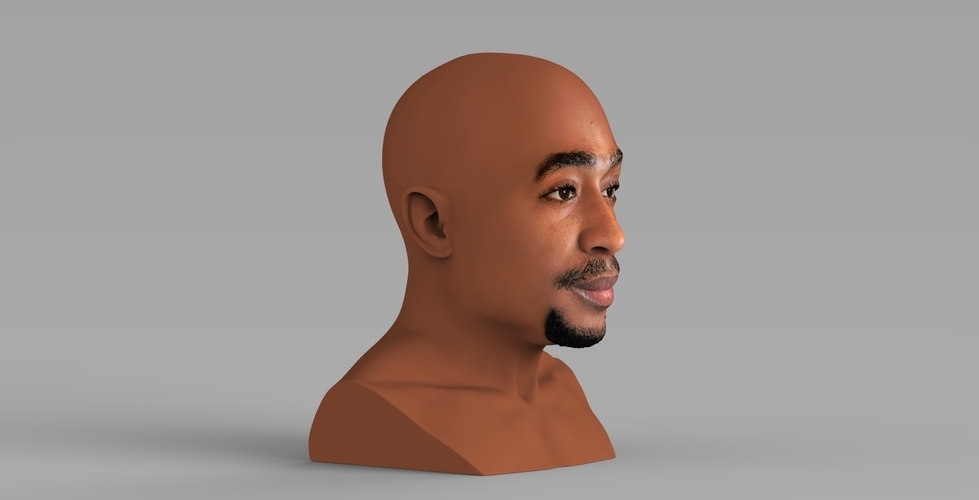 Tupac Shakur bust ready for full color 3D printing 3D Print 274568