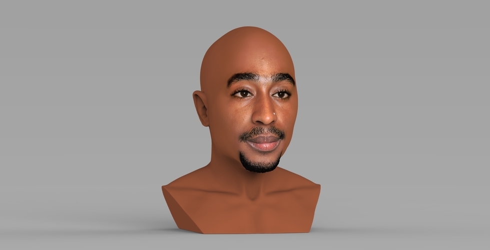 Tupac Shakur bust ready for full color 3D printing 3D Print 274569