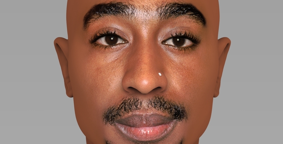 Tupac Shakur bust ready for full color 3D printing 3D Print 274570