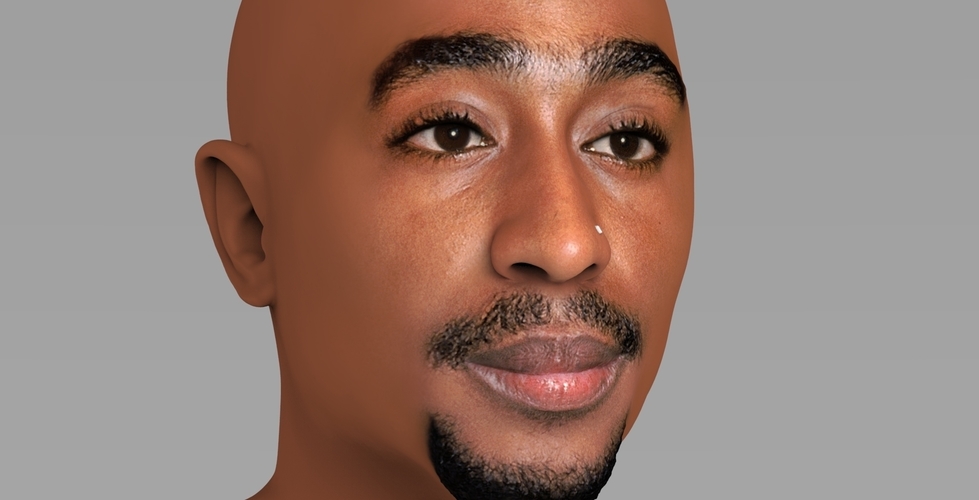 Tupac Shakur bust ready for full color 3D printing 3D Print 274571
