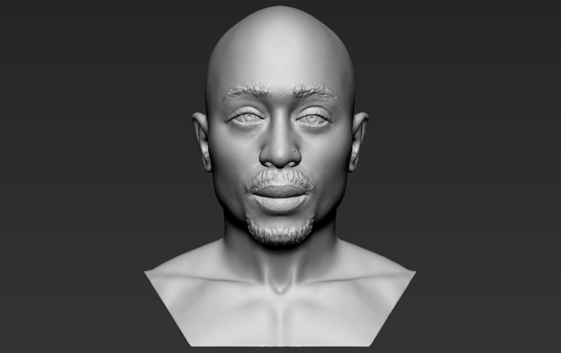 Tupac Shakur bust ready for full color 3D printing 3D Print 274576