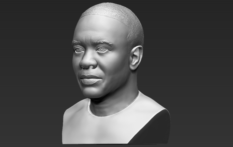Dr Dre bust ready for full color 3D printing 3D Print 274625