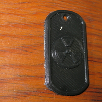 Small nuclear/radiation dog tag 3D Printing 275035