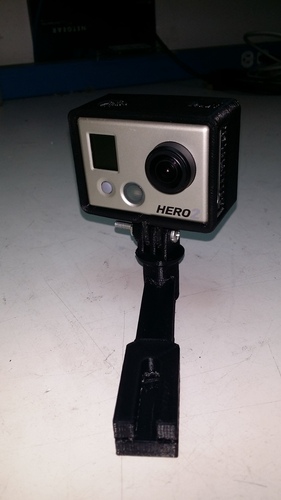 Da Vinci GoPro Camera mount - Hero 2 Version Frame 3D Print 27540