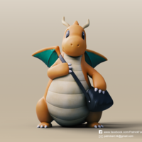Small Dragonite(Pokemon) 3D Printing 276100