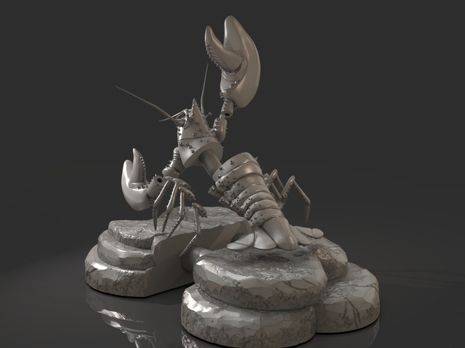 Lobster Ready for 3D Print 3D Print 276482