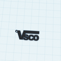 Small Vsco keychain in vans style  3D Printing 276590