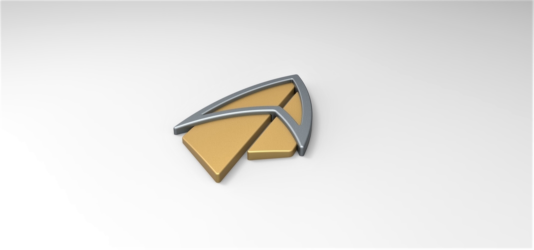 Badge from Star Trek Picard 3D Print 276662 Badge from Star Trek Picard 3D Print 276662
