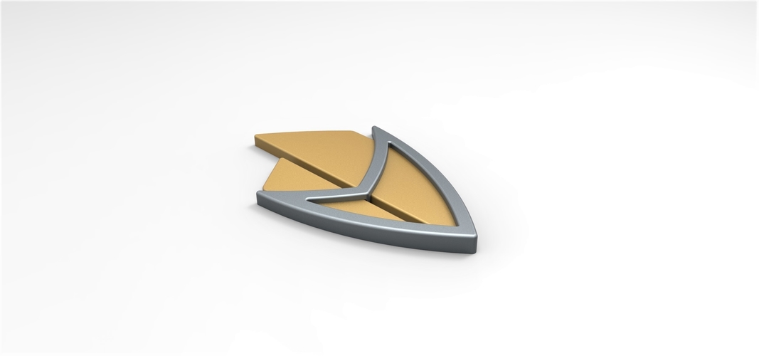 Badge from Star Trek Picard 3D Print 276665 Badge from Star Trek Picard 3D Print 276665