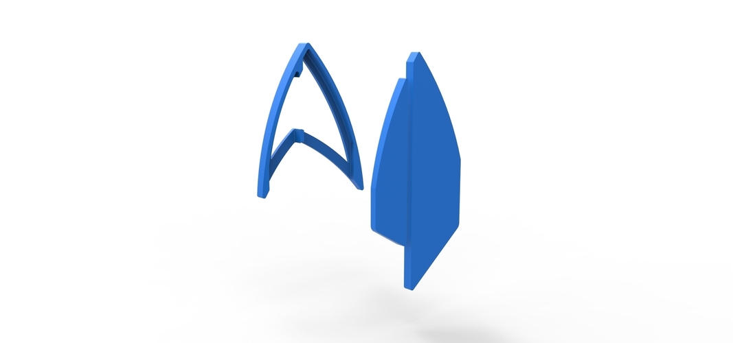 Badge from Star Trek Picard 3D Print 276671 Badge from Star Trek Picard 3D Print 276671