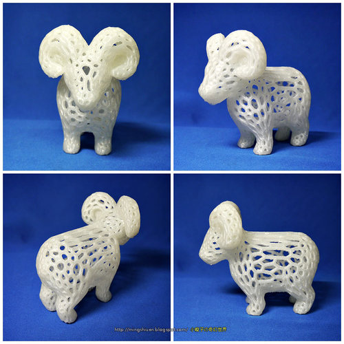 Voronoi Style - Sheep 3D Print 27673