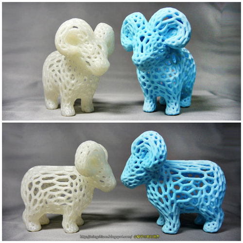 Voronoi Style - Sheep 3D Print 27676