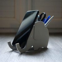 Small Various - Elephant Smartphone Holder and Pencil Jar 3D Printing 276978