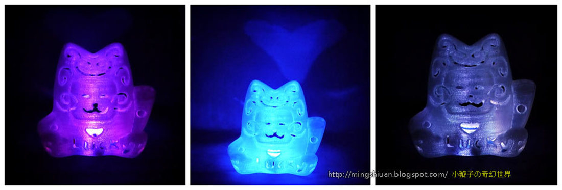 Lucky Cat Lamps carved 3D Print 27711