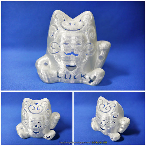 Lucky Cat Lamps carved 3D Print 27712