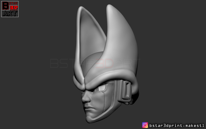 CELL Mask -Dragon Ball Z Cosplay or custom figure 3D print model 3D Print 277444