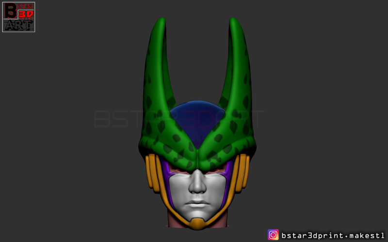 CELL Mask -Dragon Ball Z Cosplay or custom figure 3D print model 3D Print 277445