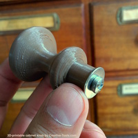 3D-printable generic cabinet knob - Thumbnail 1