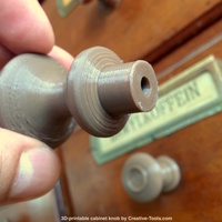 3D-printable generic cabinet knob - Thumbnail 2