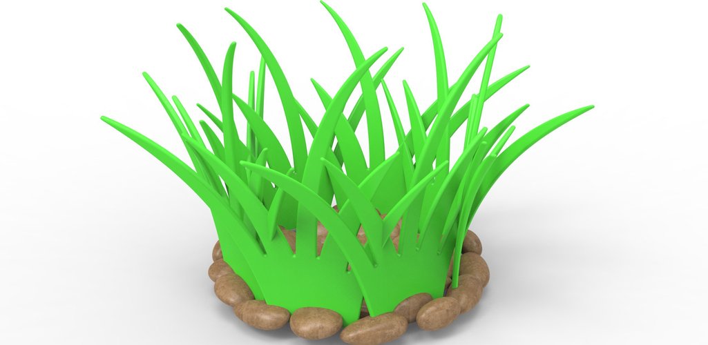 grass basket for fruits and vegetables 3D Print 27761