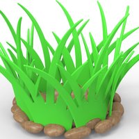 Small grass basket for fruits and vegetables 3D Printing 27761