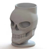 Small skull pen holder  3D Printing 27777