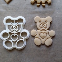 Small Teddy Bear Cookie Cutter 3D Printing 27791