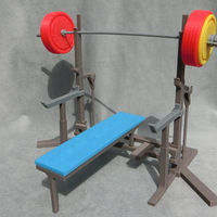 Small Weight Lift Bench 3D Printing 27795